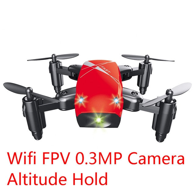 S9HW Mini Drone With Camera S9 No Camera RC Helicopter Foldable Drones Altitude Hold RC Quadcopter WiFi FPV Pocket Dron VS CX10W