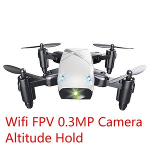 S9HW Mini Drone With Camera S9 No Camera RC Helicopter Foldable Drones Altitude Hold RC Quadcopter WiFi FPV Pocket Dron VS CX10W