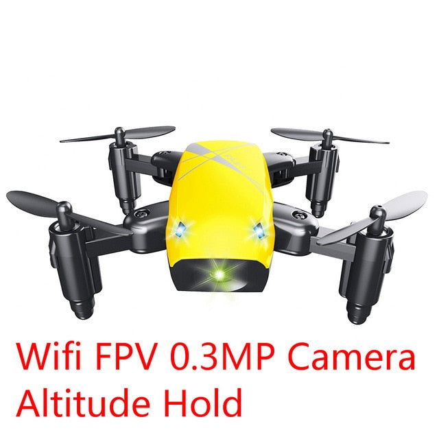 S9HW Mini Drone With Camera S9 No Camera RC Helicopter Foldable Drones Altitude Hold RC Quadcopter WiFi FPV Pocket Dron VS CX10W